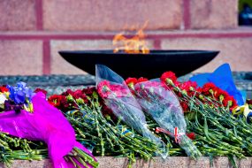 Покладання квітів з нагоди Дня перемоги над нацизмом