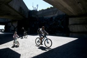 People on the territory of the National Museum of History of Ukraine in the Second World War
