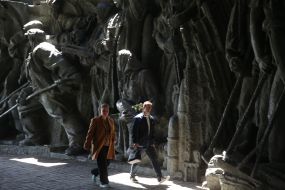 People on the territory of the National Museum of History of Ukraine in the Second World War