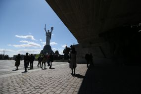 People on the territory of the National Museum of History of Ukraine in the Second World War