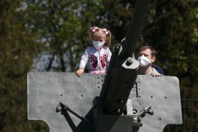 People on the territory of the National Museum of History of Ukraine in the Second World War