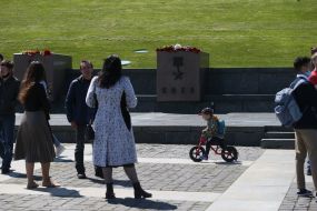 People on the territory of the National Museum of History of Ukraine in the Second World War