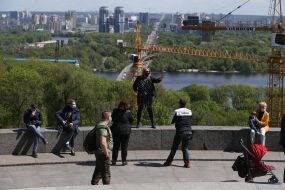 People on the territory of the National Museum of History of Ukraine in the Second World War