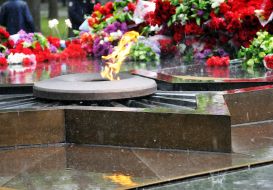 Eternal flame at the Glory Memorial