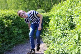 Boy in the Kyiv Botanical Garden named after Grishko