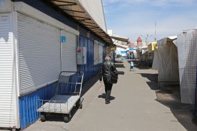 The market "Obolon" in Kiev