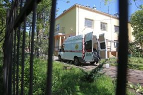 Disinfection in the Darnytsia orphanage-boarding school for girls in Kiev