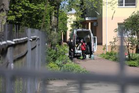 Disinfection in the Darnytsia orphanage-boarding school for girls in Kiev