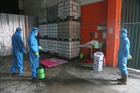 Disposal of medical masks and gloves