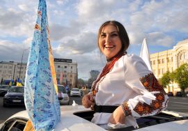 София Федина во время автопробега