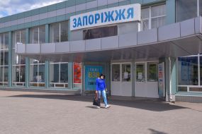 The Central bus station in Zaporozhye