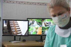 Video surveillance monitors