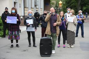 Action in support of Andriy Hayetsky in Kyiv
