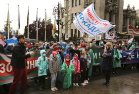 Rally of investors of Arcade Bank for the resumption of construction of residential complexes