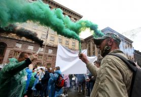 Rally of investors of Arcade Bank for the resumption of construction of residential complexes