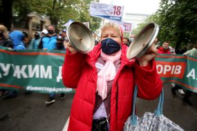 Rally of investors of Arcade Bank for the resumption of construction of residential complexes