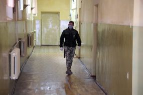 Law enforcement officer in the Lviv pre-trial detention center