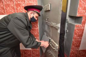 Cells in the Zaporizhia pre-trial detention center