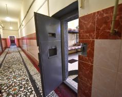 Cells in the Zaporizhia pre-trial detention center