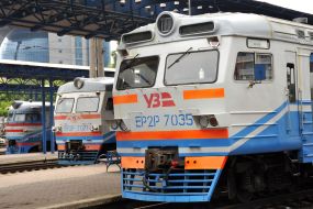 Trains at the station
