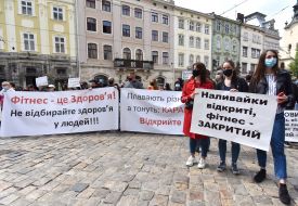 Action demanding to open sports centers