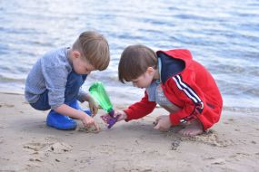 Pravoberezhny beach in Zaporozhye