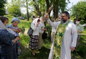 Празднование Дня Святой Троицы в Киеве