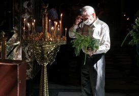 Worship service on the occasion of the Holy Trinity in Vladimir Cathedral