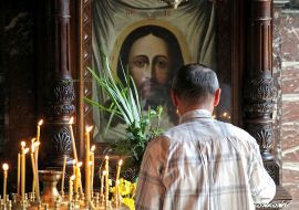 Worship service on the occasion of the Holy Trinity in Vladimir Cathedral