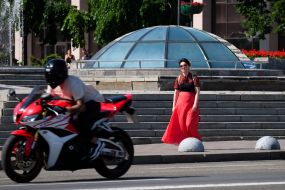 Woman on Independence Square