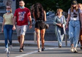 People at the crosswalk