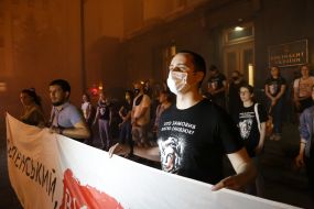 A rally demanding to punish those responsible for the murder of Kateryna Gandziuk