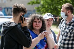 The consequences of the explosion in a residential building in Darnytskyi district of Kiev