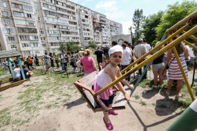 The consequences of the explosion in a residential building in Darnytskyi district of Kiev