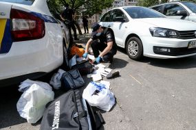 The consequences of the explosion in a residential building in Darnytskyi district of Kiev