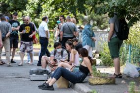 The consequences of the explosion in a residential building in Darnytskyi district of Kiev