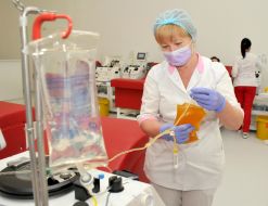 Nurse at the Kharkiv Plasma Center