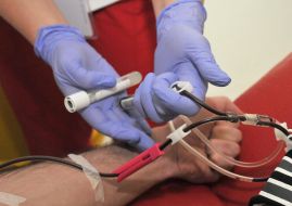 Blood donation procedure