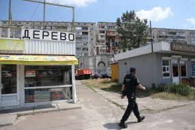 Liquidation of consequences of explosion in a residential building in Kiev