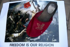 Action "Stop the dictatorship!" near the embassy of Belarus