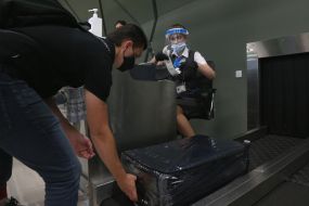 Passenger at the airport