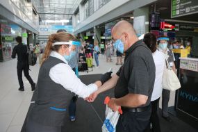 Temperature screening at the airport