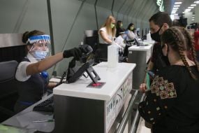 Passengers at the airport
