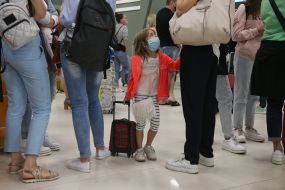Passengers at the airport