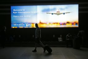 Passengers at the airport
