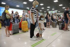 Passengers at the airport