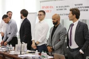 Serhiy Sternenko during the court session