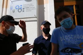 Law enforcement officers and a participant of the action