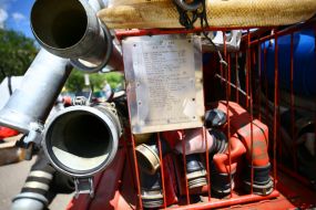 The transfer of humanitarian aid to rescuers of gschs in Ivano-Frankivsk region from the Italian Republic