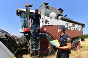 Preventive work in places of harvesting